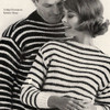 Vintage Matching Striped Sweaters Knitting Pattern 