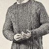 Mans Cable Pullover Pattern Knit on Big Needles