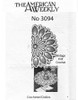 Pineapple Flower Crochet Doily Pattern Design 3094