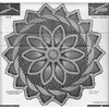 Crochet Pineapple Flower Doily pattern with ring border
