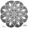 Illustration of large pineapple crocheted doily
