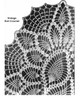 Oval Pineapple Doily Runner Pattern Illustration for Design 640