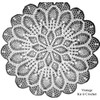 Large Pineapple Crochet Doily Pattern Illustration, Laura Wheeler Design 931