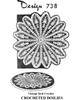 Pineapple Wheel Crocheted Doilies Pattern, Design 738