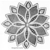 Illustration of Crochet Star Doily