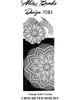 Large & Small Crocheted Pineapple Doilies Pattern, Mail Order Design 7083