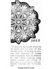 Mail Order Pattern No 1043 Crocheted Doily Newspaper Advertisement