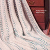 Laurel Leaf Stripe Afghan Knitting Pattern