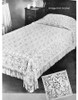 Crochet Flower Square Bedspread Pattern, Vintage 1940s