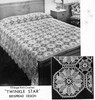 Crochet Star Hexagon Medallion Pattern, Vintage 1934