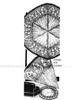 Large Octagon Rug Pattern, Leaf Border, Alice Brooks 7160