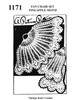 Pinapple Fan Crochet Chair Doily Pattern Set, Design 1171
