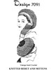 Knitted Beret Hat Pattern, Alice Brooks Design 7091