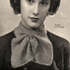 Vintage Beaded Ascot Collar Knitting Pattern 