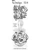 Crochet Pansy Rose Flowers Pattern Mail Order Design 524