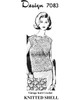 Easy Knitted Shell Pattern, Sleeveless Top Design 7083