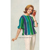 Vintage 1960s Stripe Knitted Blouse pattern