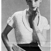 Knitted Portrait Blouse Pattern with Scoop Neck