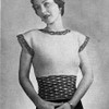 Vintage Smocked Sleeveless Blouse Knitting pattern 