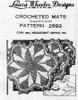 Crochet Pinwheel Hot Mats Pattern, Mail Order 2692