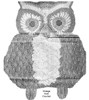 Vintage Crochet Owl Pattern, Mail Order Design 496