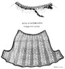 Illustration of girls crocheted dress