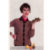 Knitted Cardigan Pattern with Collar and Contrast Trim