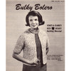 Easy Bulky Bolero Knitting Pattern, CCL Leaflet W-819