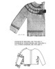 Childs cardigan pattern illustration with layout charge, mail order design 7373