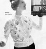 Knitted Sweater Pattern, Floral Embroidery