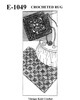 Flowered Medallion Rug Crochet Pattern Design 1049