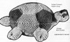 Large crochet turtle hassock pattern design 7080