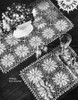 Vintage Crochet Luncheon Set, Crocus Flowers