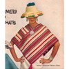 Vintage Knit Striped Poncho Pattern