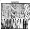 Knitted Cable Pattern Stitch Illustration on Cape