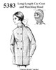 Misses Car Coat Knitting Pattern No 5383