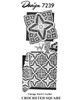 Crochet Spiderweb Square Pattern in two Sizes, Design 7239