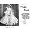 CC-804 - Coat Clarks Crochet Bride Doll Pattern Leaflet