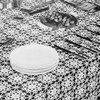 Flower Medallion Crocheted Tablecloth Pattern, Vintage 1950s