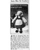 PC5360 Crochet Swiss Girl Pattern Newspaper Advertisement 