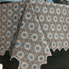Vintage Blue Aster Crochet Medallion for tablecloth