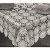 Vintage Crochet Tablecloth, Lucky Star Pattern