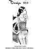 Crochet Potholder Vest Pattern with Shoulder Bag, Mail Order Design 959