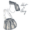 Free Hat & Bag Crochet pattern, Vintage Anne Cabots