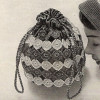 Crochet Medallion Drawstring Purse Pattern