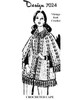 Vintage 1970s Crochet Cape pattern Mail Order Design 7024