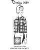Granny Square Crochet Jacket Pattern, Plus Size Design 7089