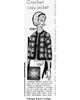 Mail Order Design 7089, Crocheted Granny Jacket Newspaper Advertisement