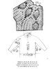 Pineapple Jacket Crochet Pattern Illustration with layout chart