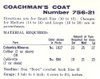 Columbia Minerva Crochet Size Chart